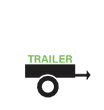 A trailer with the word " trailer " written on it.